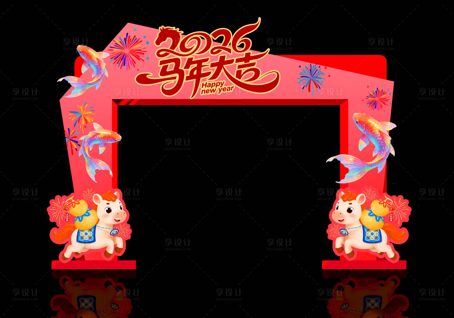 源文件下载【享设计】搜索编号：60010035104313791【装饰拱门】