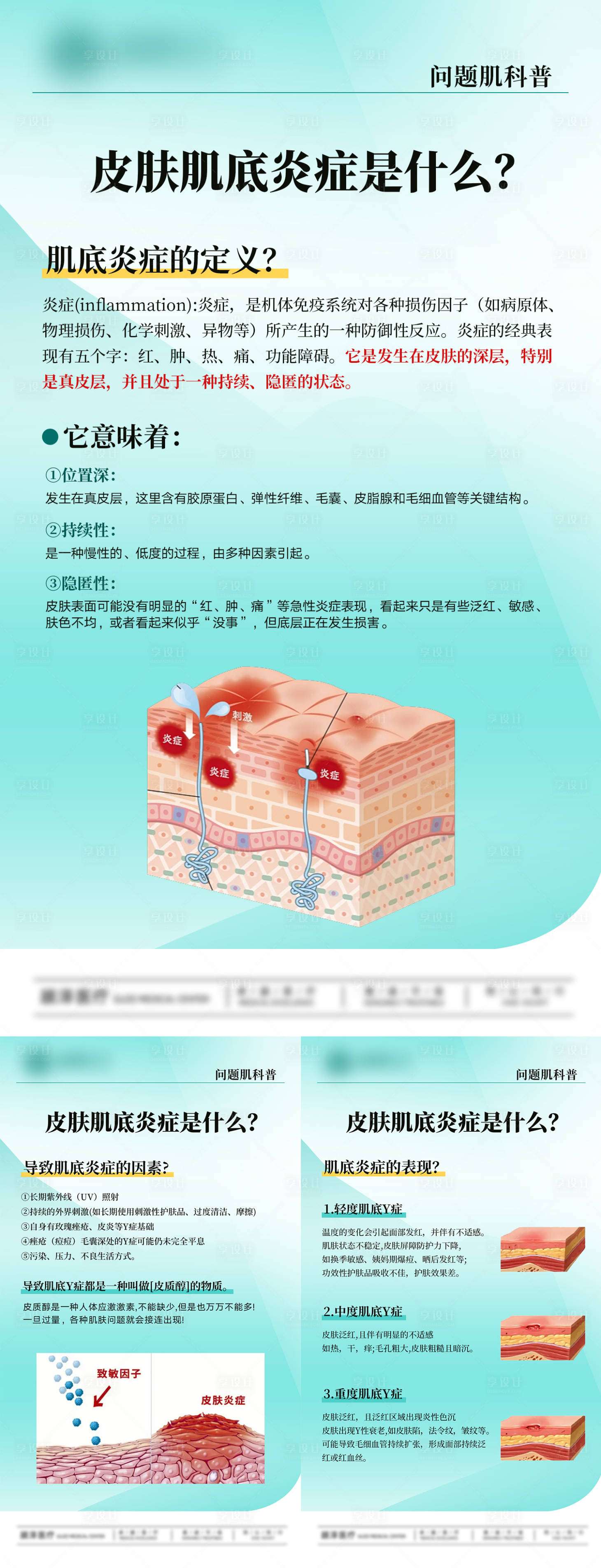 源文件下载【享设计】搜索编号：62930035058048146【皮肤肌底炎症是什么海报】