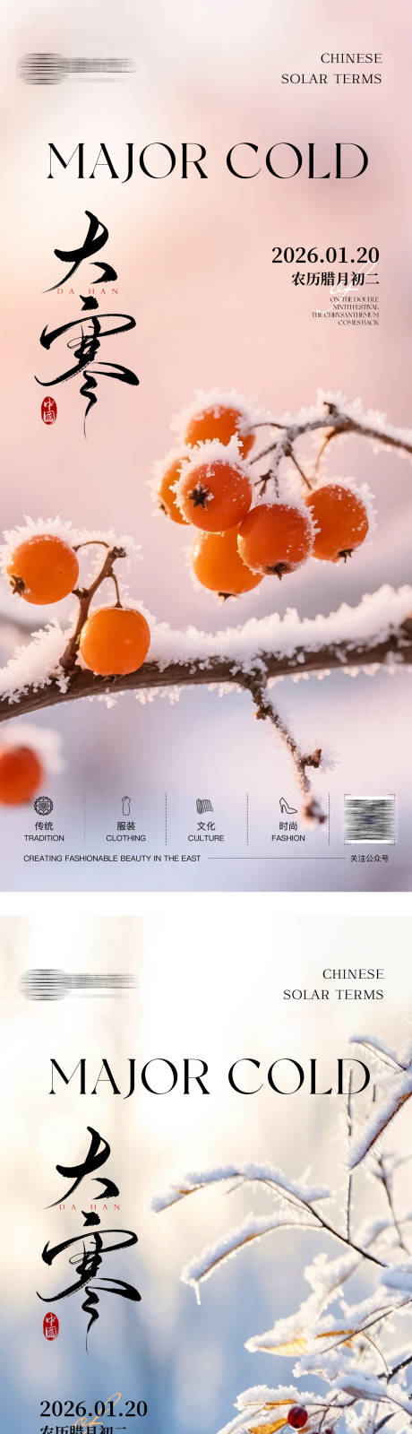 源文件下载【享设计】搜索编号：91890035015487934【二十四节气大寒海报】