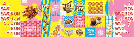 源文件下载【享设计】搜索编号：80930034862875251【餐饮商业围挡】