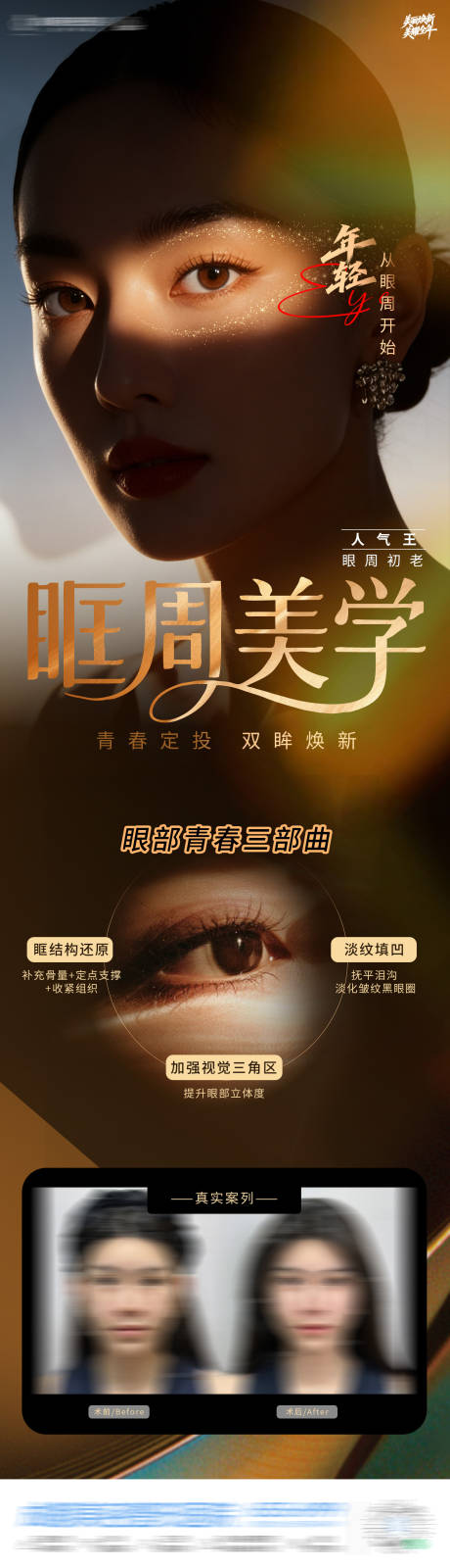 源文件下载【享设计】搜索编号：67650034885594600【医美眶周美学眼部抗衰海报】