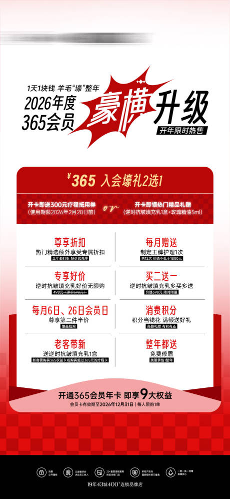 源文件下载【享设计】搜索编号：10050034822665371【医美美业会员权益海报】