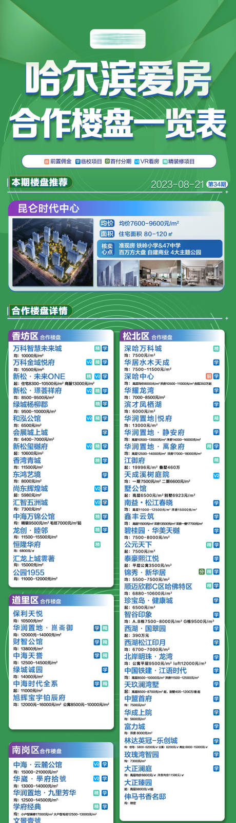 源文件下载【享设计】搜索编号：99640034841592388【房地产合作项目一览表长图海报】