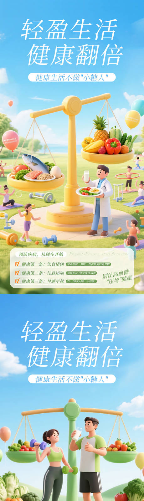 源文件下载【享设计】搜索编号：79530035231875360【健康生活全民健康世界糖尿病日】