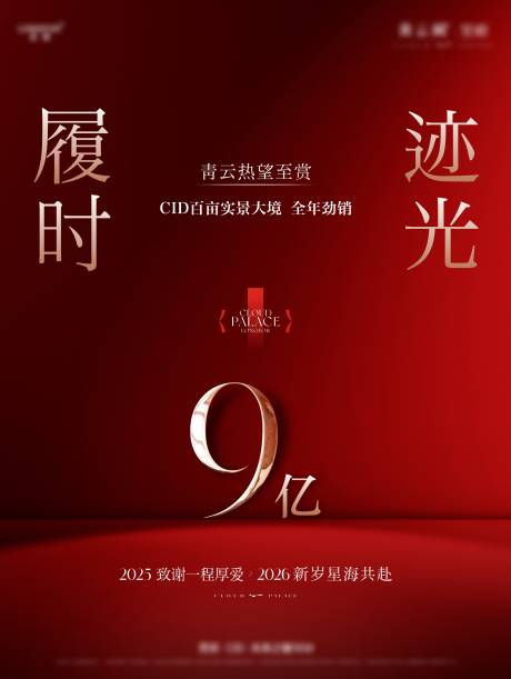 源文件下载【享设计】搜索编号：50910034839729076【地产全年业绩红金海报】