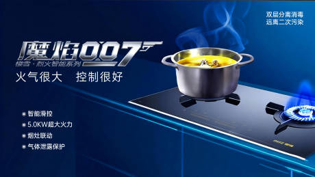 源文件下载【享设计】搜索编号：74110035063583486【油烟机产品banner背景展板】