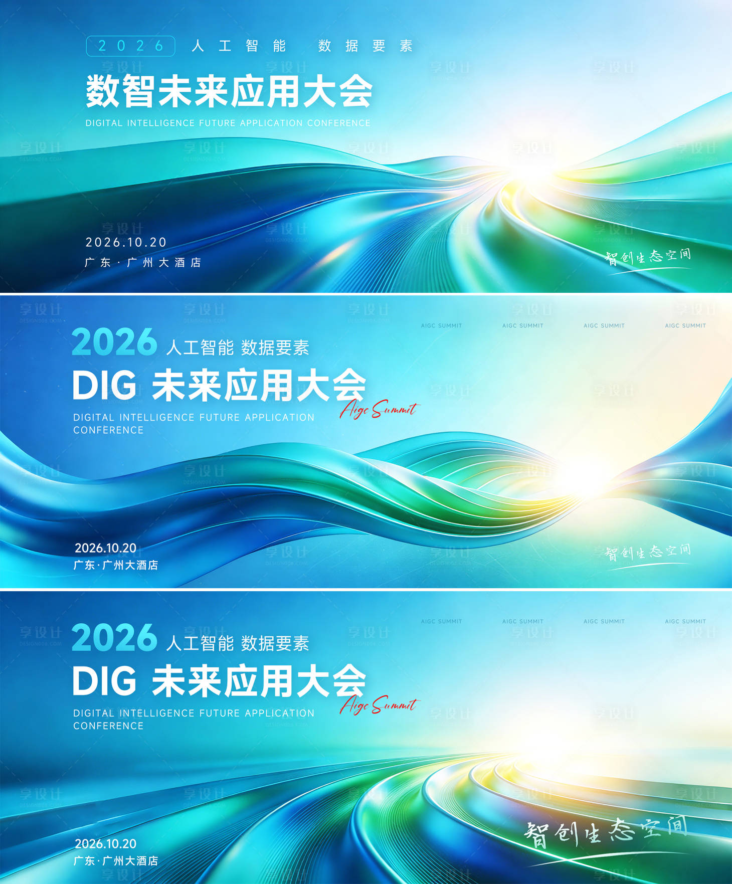 源文件下载【享设计】搜索编号：49600035094892508【科技数智大会主背景】