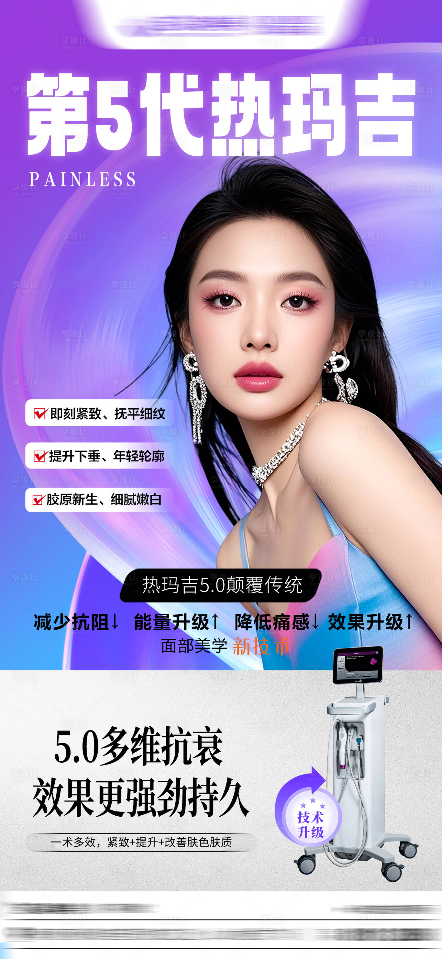 源文件下载【享设计】搜索编号：56900034940365577【热玛吉海报】