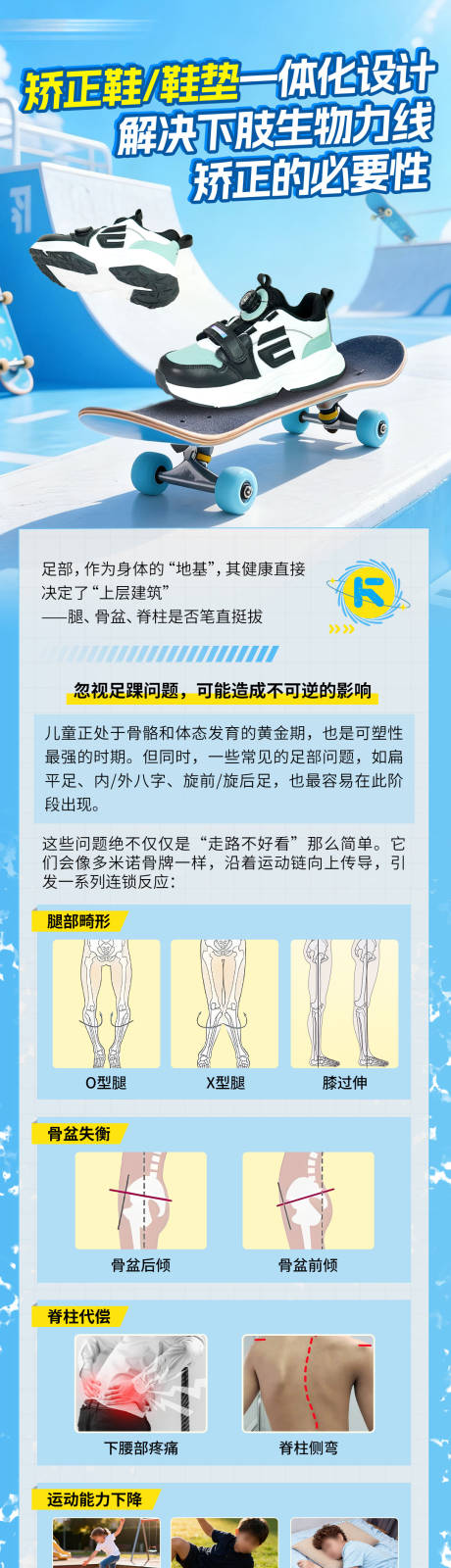 源文件下载【享设计】搜索编号：57210035070617296【下肢生物力学矫正定制鞋长图专题设计】