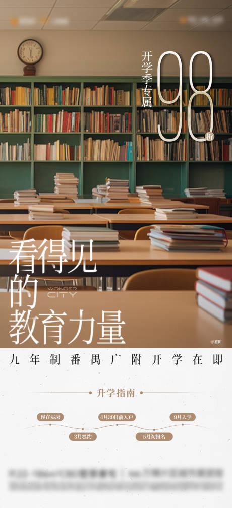 源文件下载【享设计】搜索编号：19030034955813174【地产教育价值点海报】