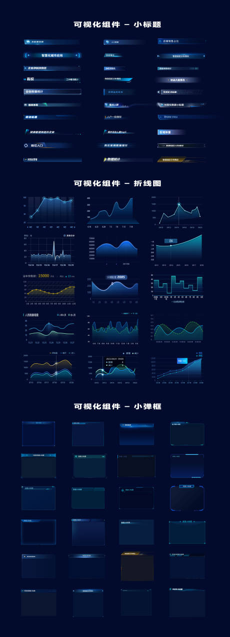 源文件下载【享设计】搜索编号：46650034809151962【可视化组件-标题折线图弹窗】