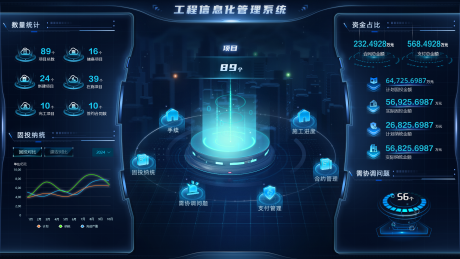 源文件下载【享设计】搜索编号：29330035158517897【科技感大数据可视化智能界面首页图片】