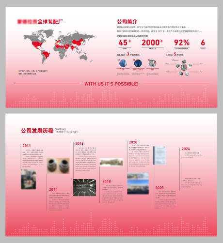 源文件下载【享设计】搜索编号：48610035072535125【企业简介文化墙背景板】