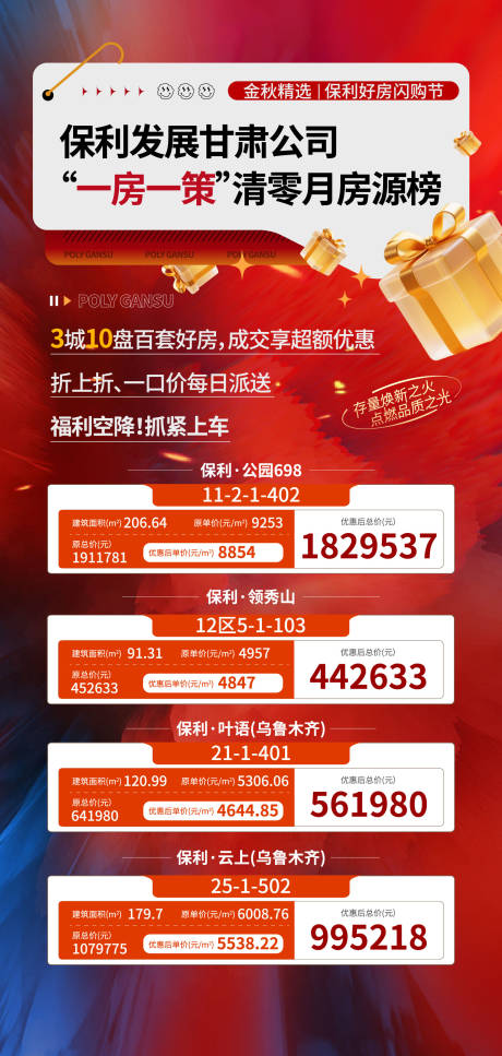 源文件下载【享设计】搜索编号：34820034882081784【红色喜庆特价房活动系列稿】