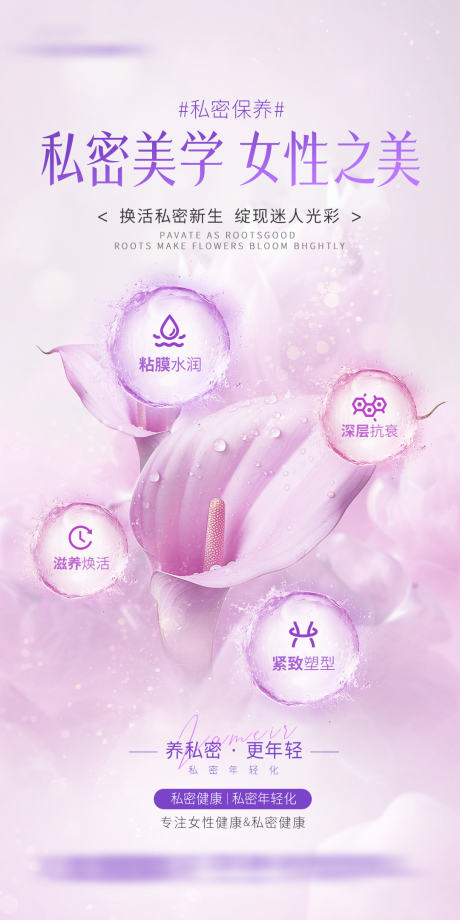 源文件下载【享设计】搜索编号：63160035104518610【私密健康保养海报】