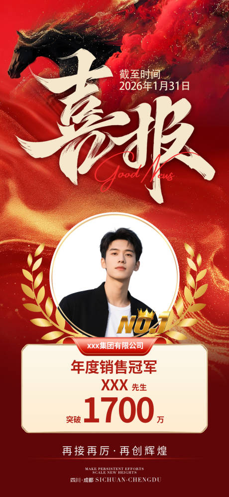 源文件下载【享设计】搜索编号：17870035179644368【喜报海报】