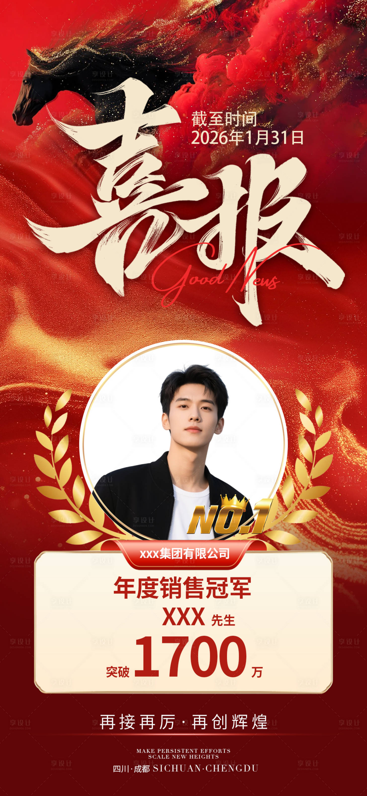 源文件下载【享设计】搜索编号：17870035179644368【喜报海报】