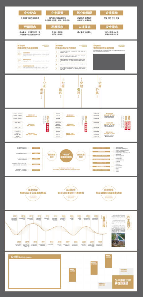 源文件下载【享设计】搜索编号：50510035147222612【轻奢金色企业走廊文化墙背景板】