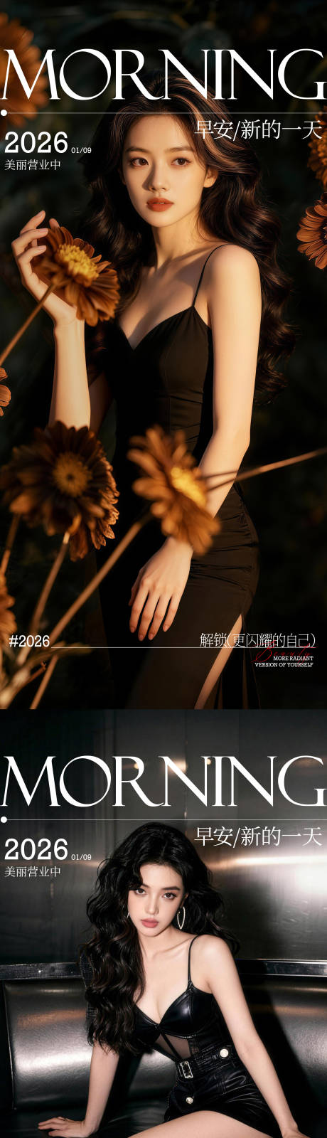 源文件下载【享设计】搜索编号：80640034936292577【医美早安系列海报】