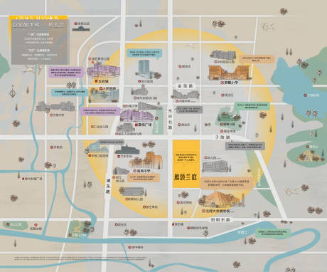 源文件下载【享设计】搜索编号：43790034826561452【余姚插画区位图】