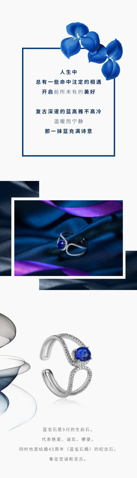 源文件下载【享设计】搜索编号：83280034943008380【蓝宝石饰品推文长图】