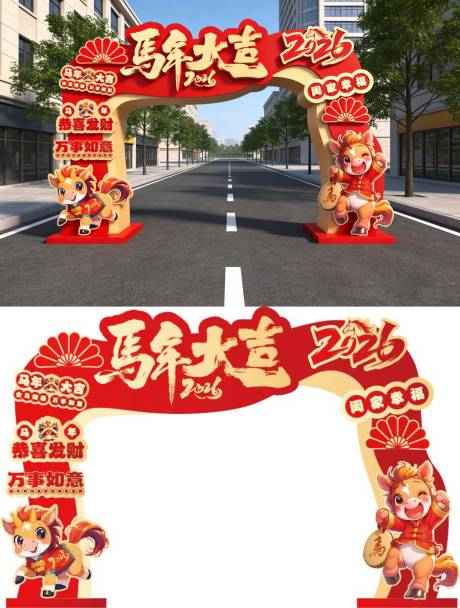 源文件下载【享设计】搜索编号：26180034824305803【马年美陈】