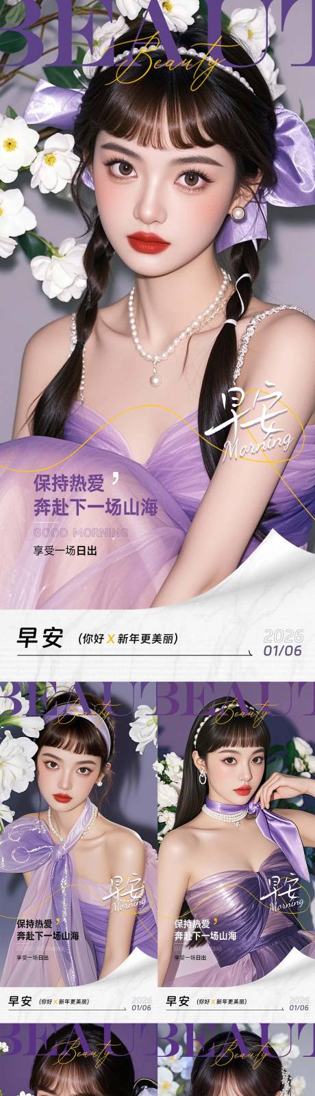 源文件下载【享设计】搜索编号：31730034927802229【医美整形早安海报日签系列海报】