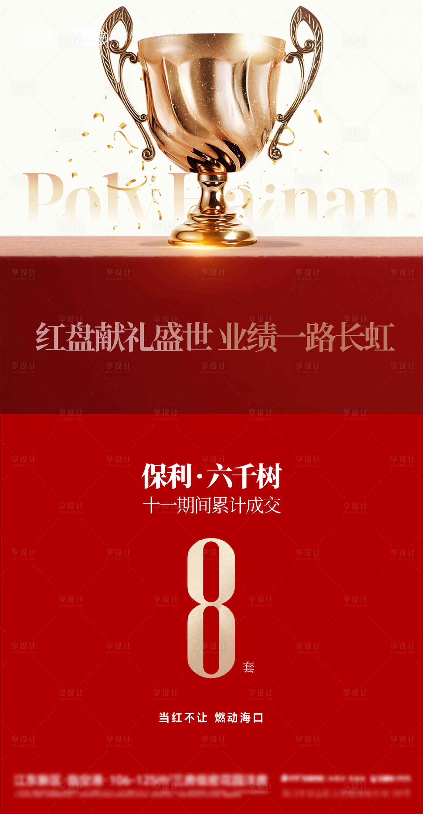 源文件下载【享设计】搜索编号：12160034881063918【地产高级感热销海报喜报】