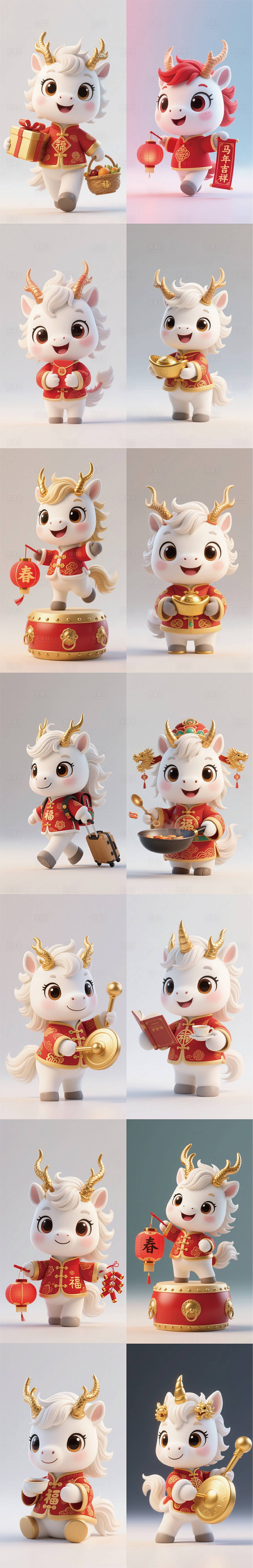 源文件下载【享设计】搜索编号：45790034968375992【马年IP设计】