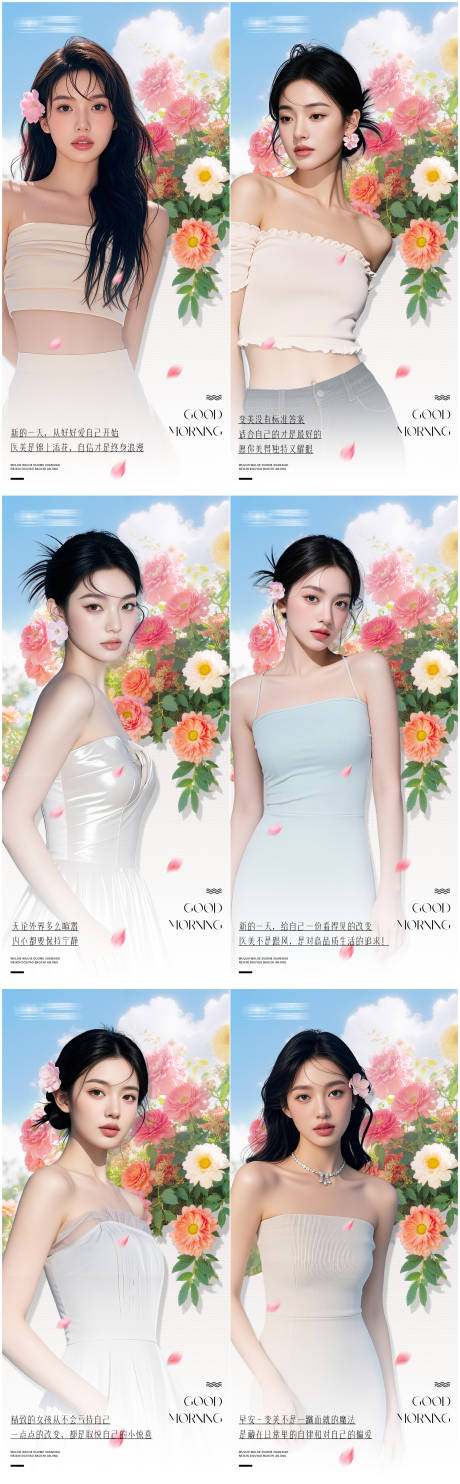 源文件下载【享设计】搜索编号：17990035001084248【医美早安海报日签系列春天早春】