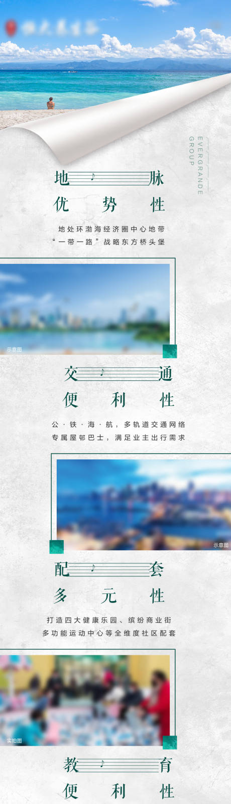 源文件下载【享设计】搜索编号：62340035307447448【文旅地产价值点长图】