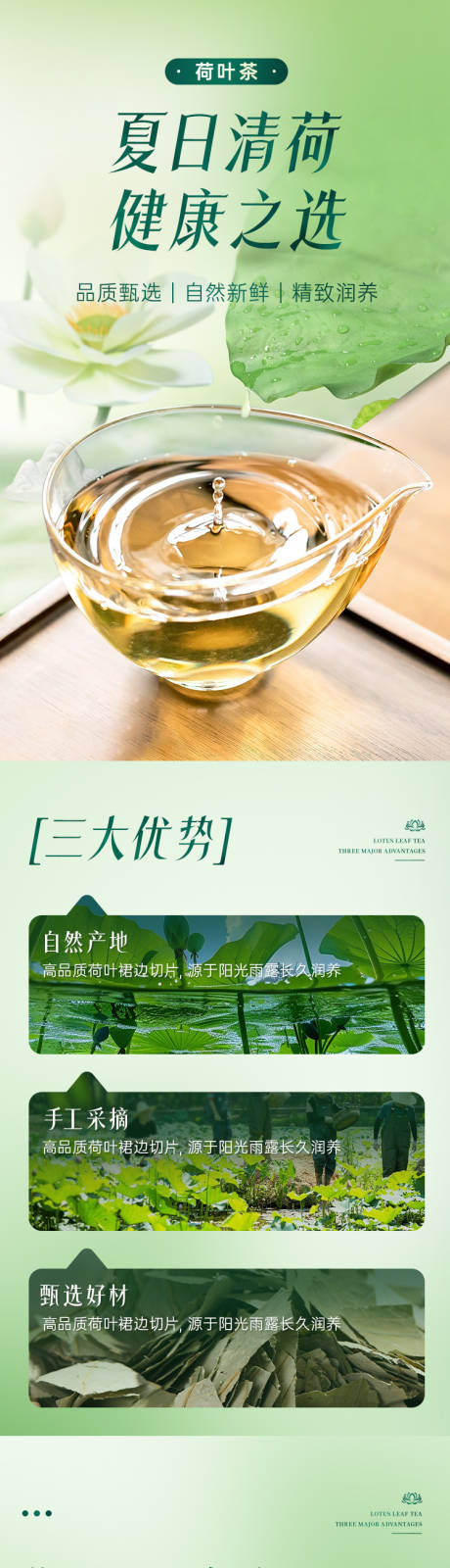 源文件下载【享设计】搜索编号：24850034849411907【荷叶茶电商详情页】