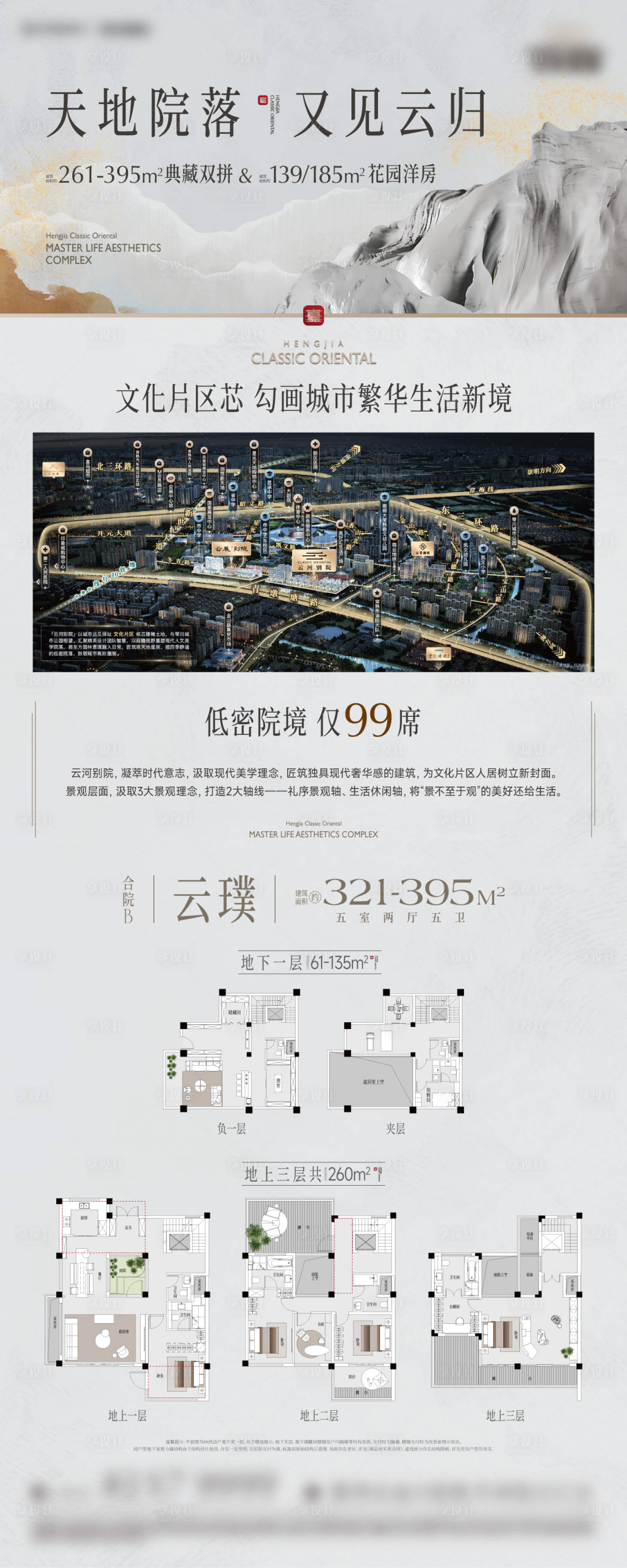 源文件下载【享设计】搜索编号：65970035325735708【地产新中式豪宅区位户型展架】