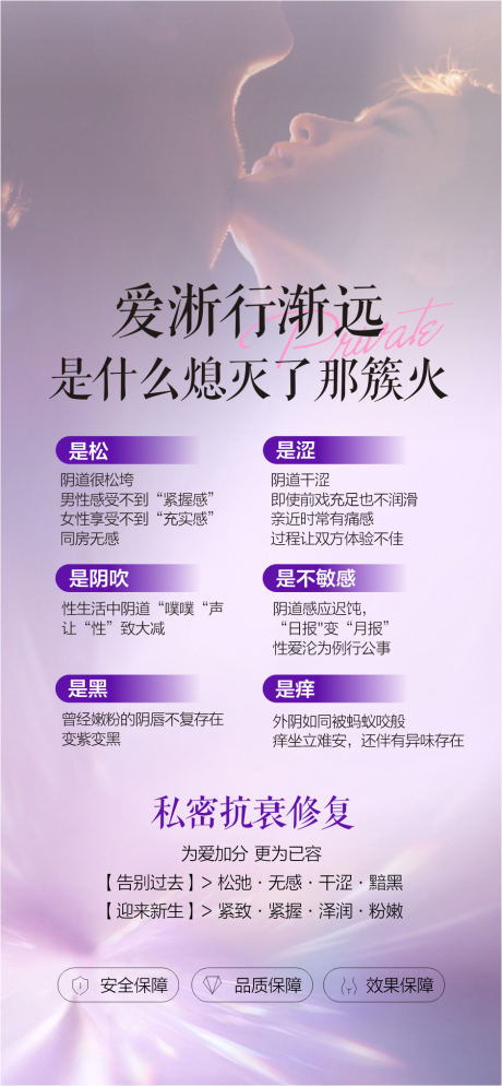 源文件下载【享设计】搜索编号：48920035397608267【医美私密抗衰海报】