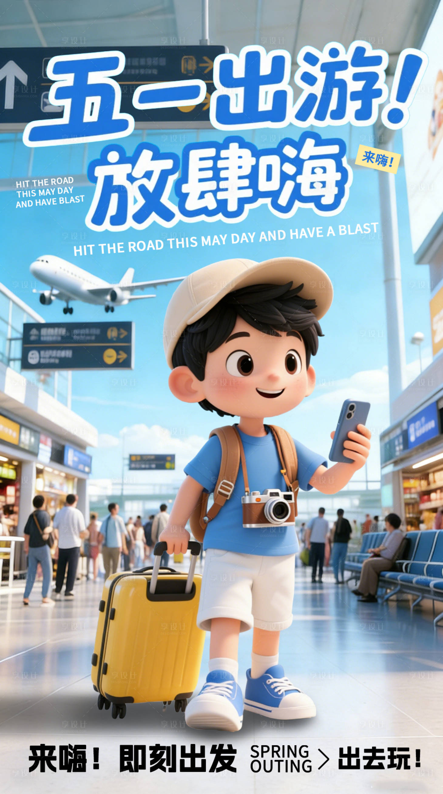 源文件下载【享设计】搜索编号：58730035313938358【C4D旅游营销海报】