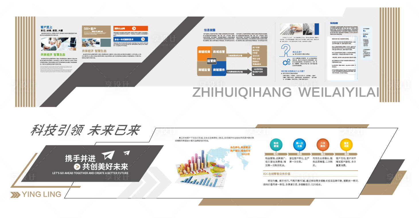 源文件下载【享设计】搜索编号：56890035457781426【企业文化墙背景板】