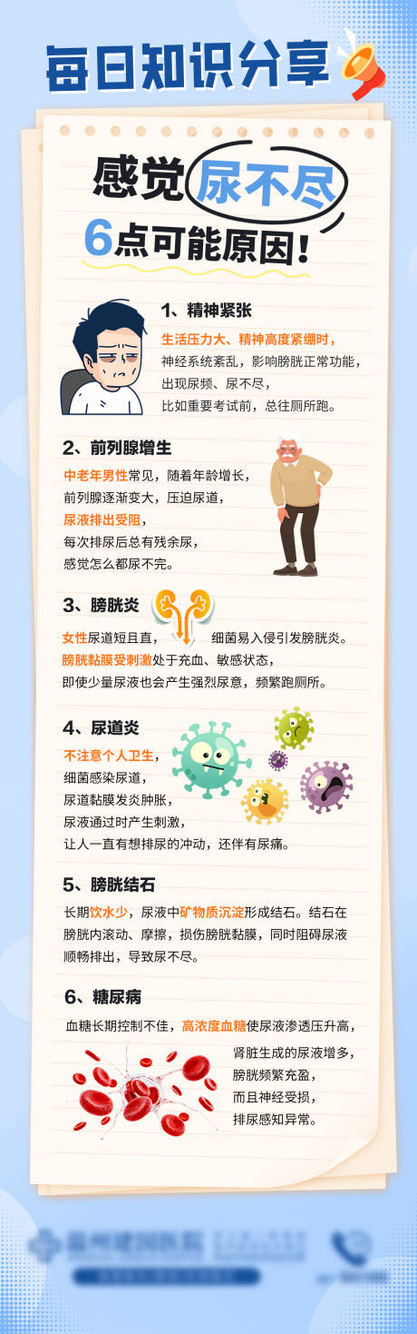 源文件下载【享设计】搜索编号：42770035522131952【尿不尽科普海报】