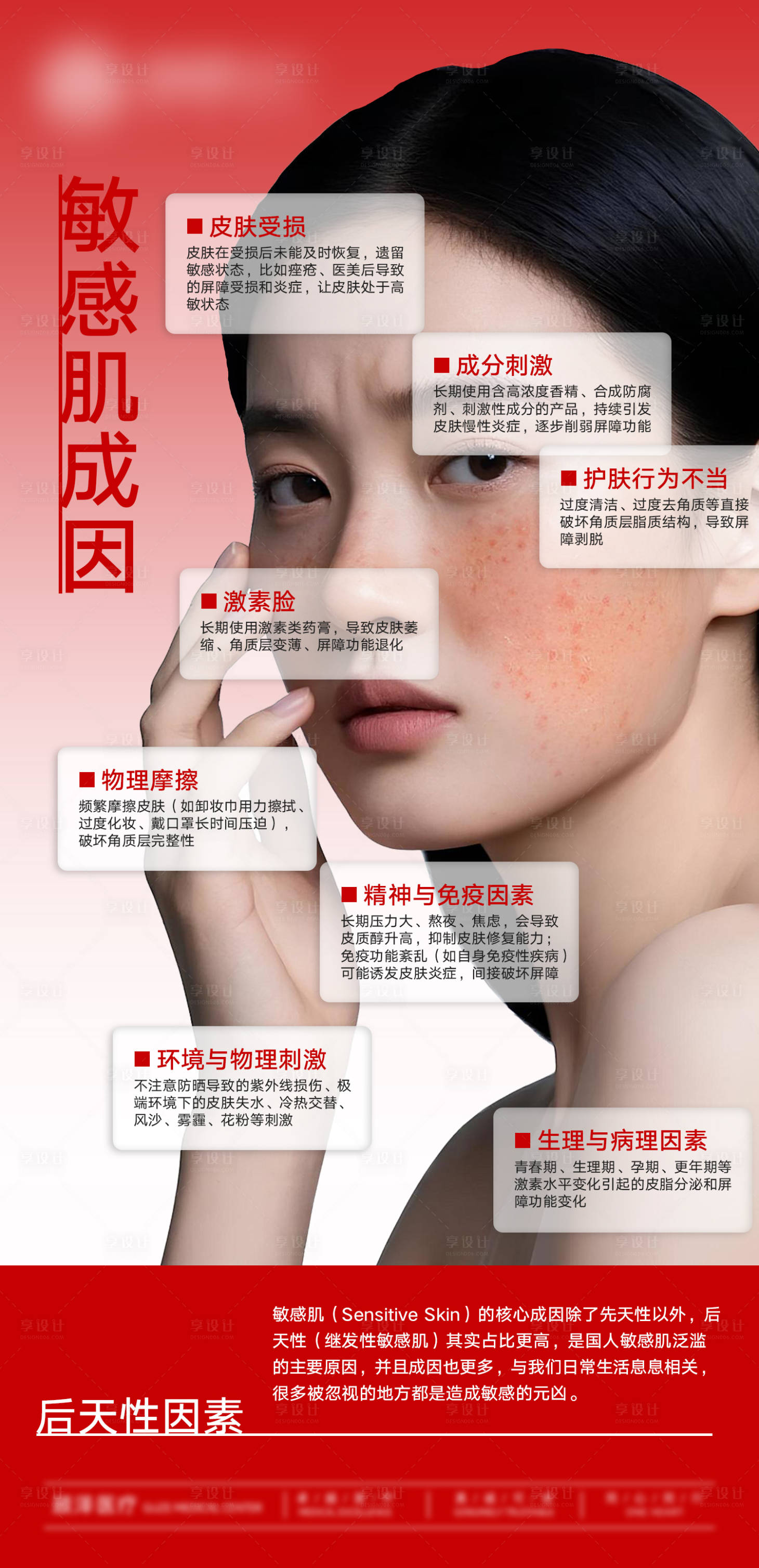 源文件下载【享设计】搜索编号：78980035347466481【敏感肌成因 】