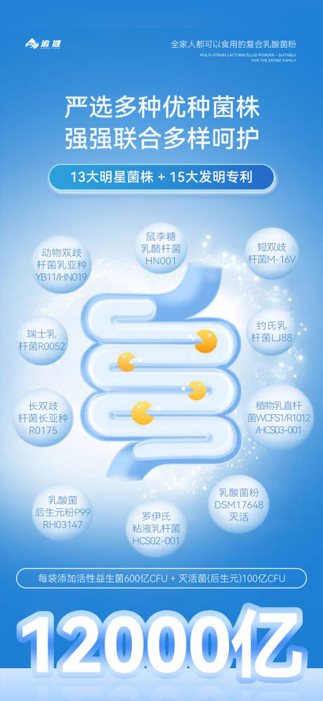 源文件下载【享设计】搜索编号：42320035536266167【复合乳酸菌微商朋友圈海报产品海报】