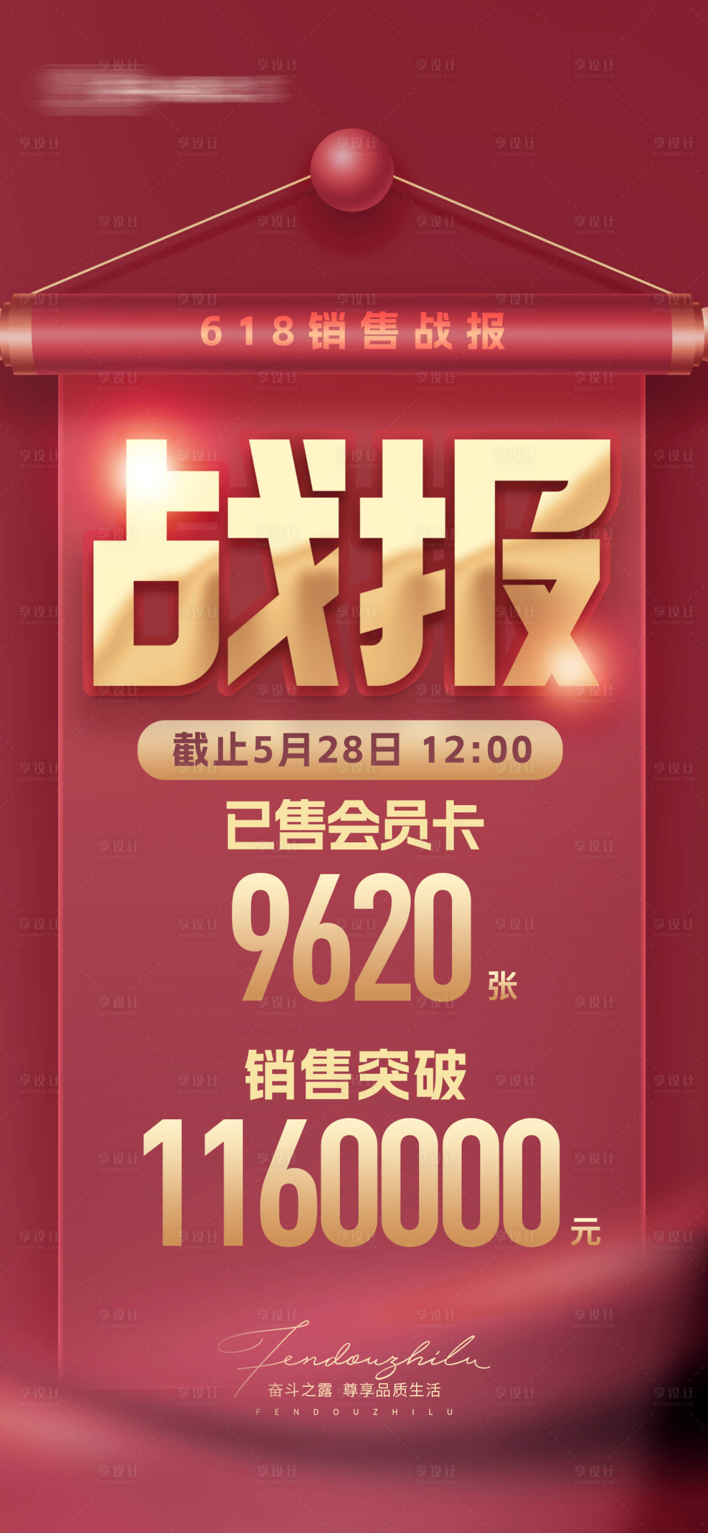 源文件下载【享设计】搜索编号：22330035436647140【销售喜报战报数据】