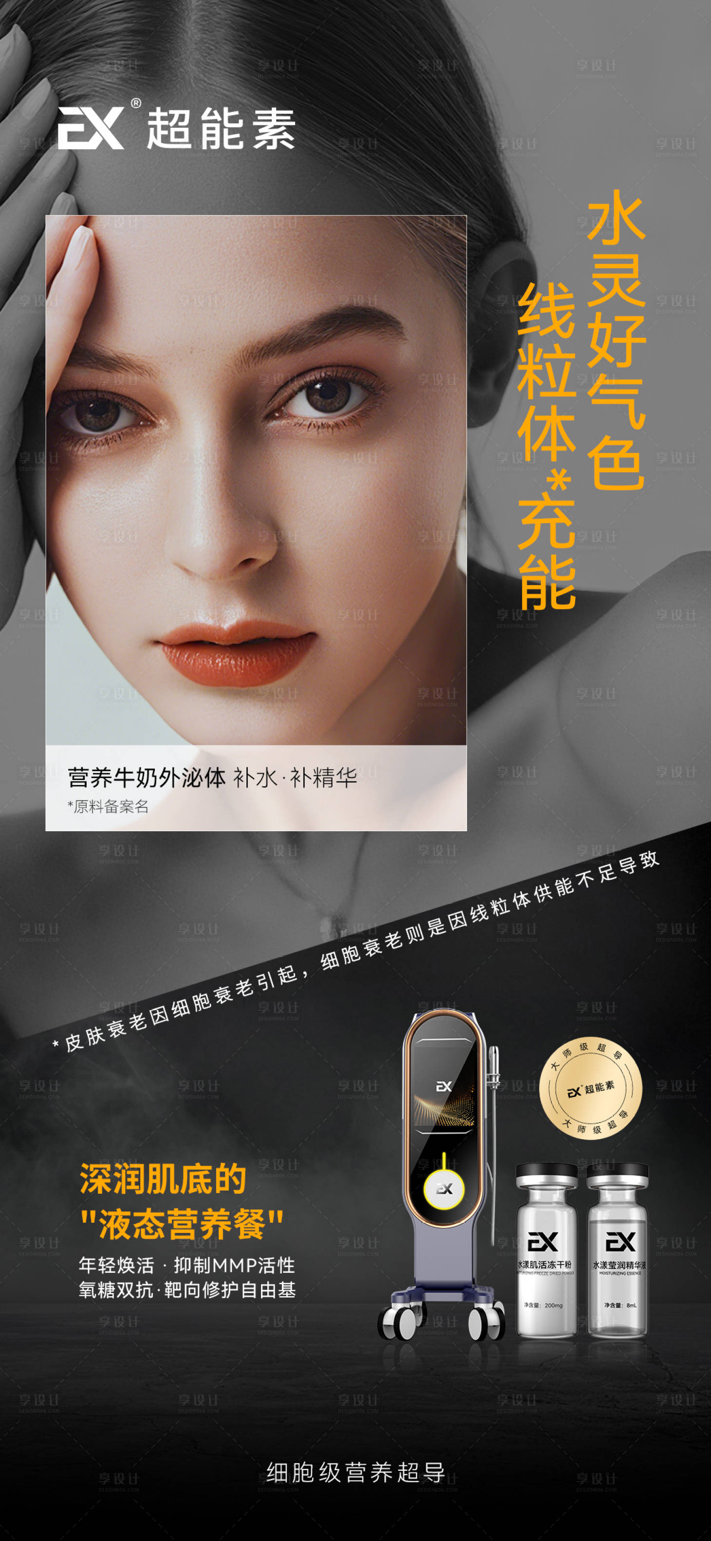 源文件下载【享设计】搜索编号：50230035450405253【美业医美仪器产品海报】