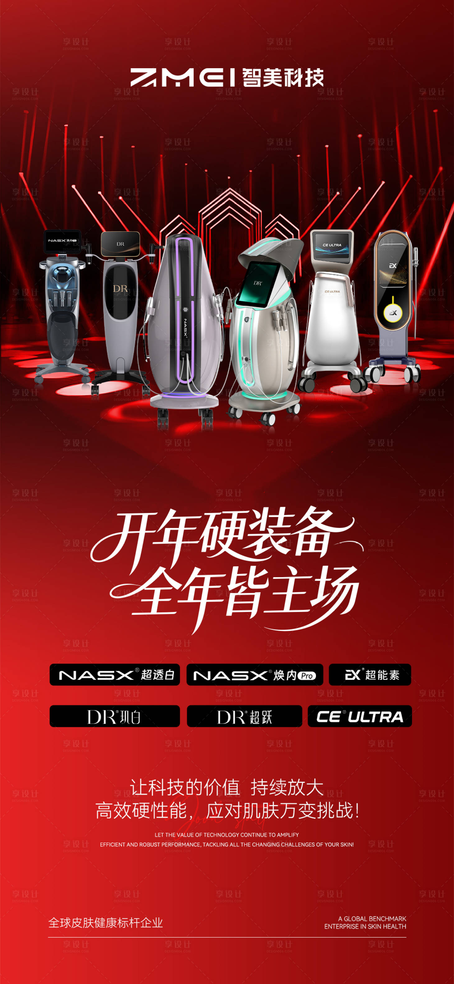 源文件下载【享设计】搜索编号：90360035438641994【美业仪器合集海报】