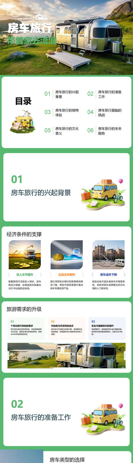 源文件下载【享设计】搜索编号：81660035566224502【房车旅行攻略指南PPT】