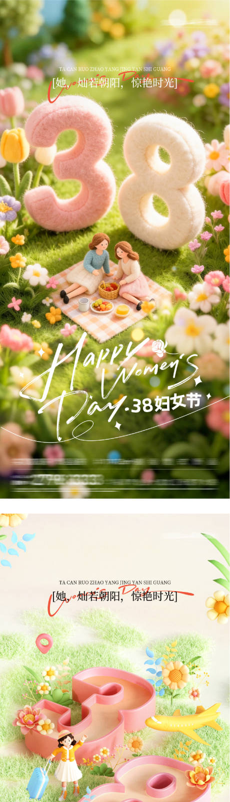 源文件下载【享设计】搜索编号：94400035587426665【地产女神节创意海报】