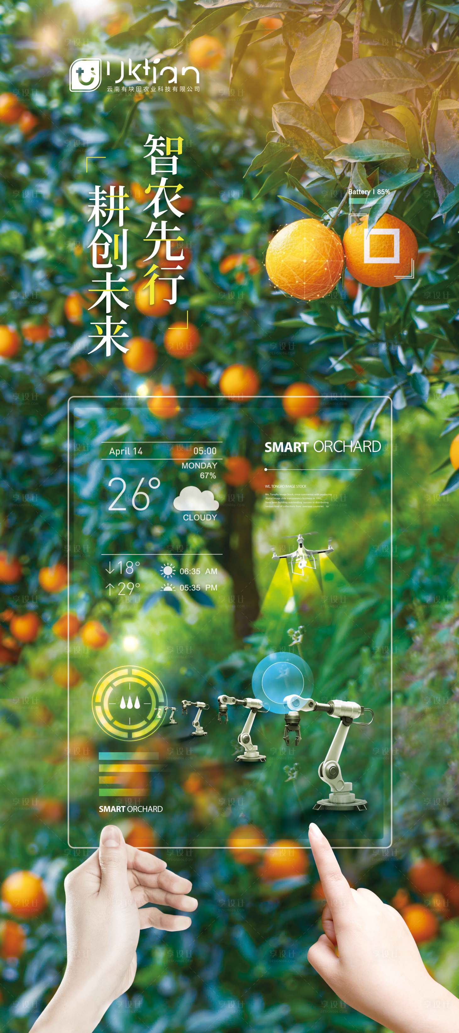 源文件下载【享设计】搜索编号：61280035314565650【农业沃柑灯箱海报】