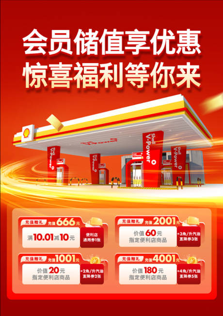 源文件下载【享设计】搜索编号：93580035572982007【加油站促销喜庆海报】