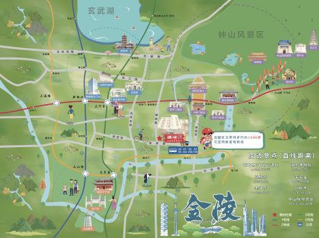 源文件下载【享设计】搜索编号：52080035436138698【南京旅游导图海报】