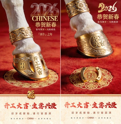 源文件下载【享设计】搜索编号：43950035453728319【2026马年春节开工大吉】