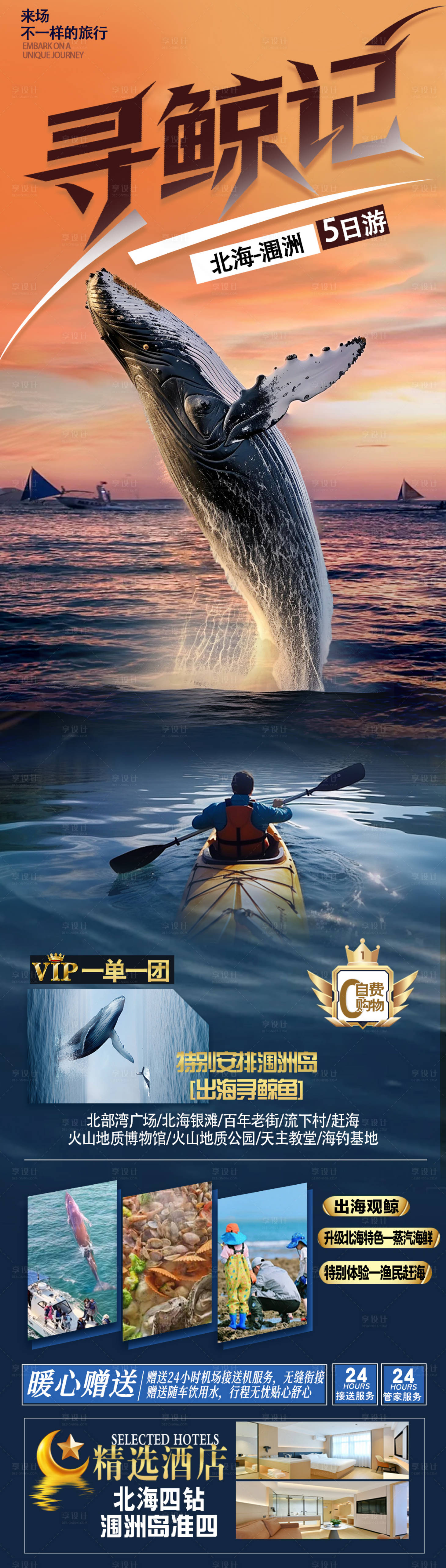 源文件下载【享设计】搜索编号：42780035555858358【寻鲸记海报】