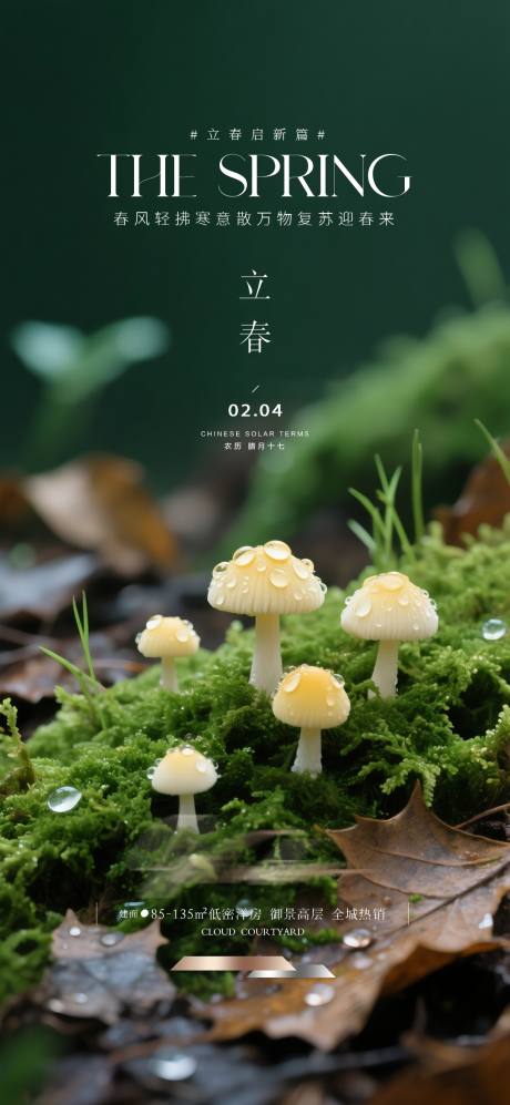 源文件下载【享设计】搜索编号：88980035313968117【地产立春节气海报】